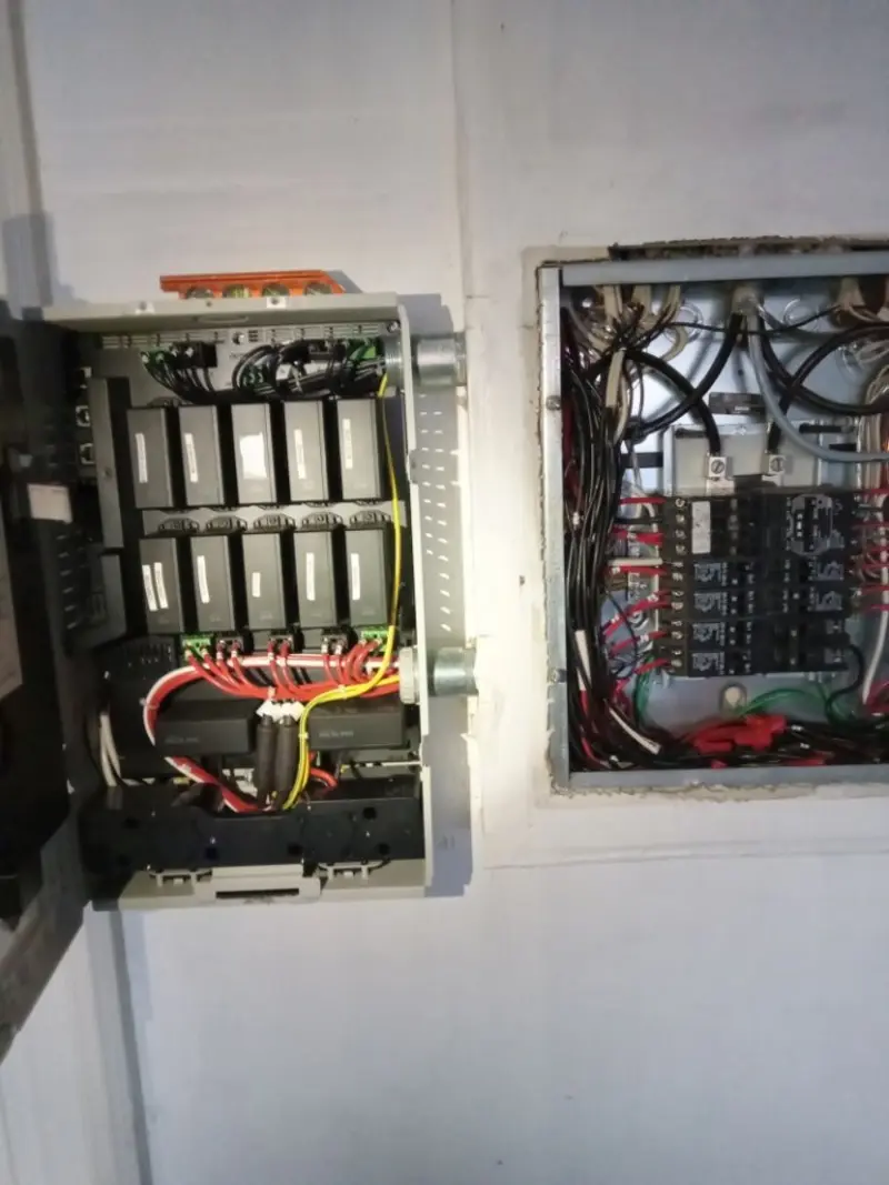 Electrical panel upgrade completed for Security Camera Wiring in Somers